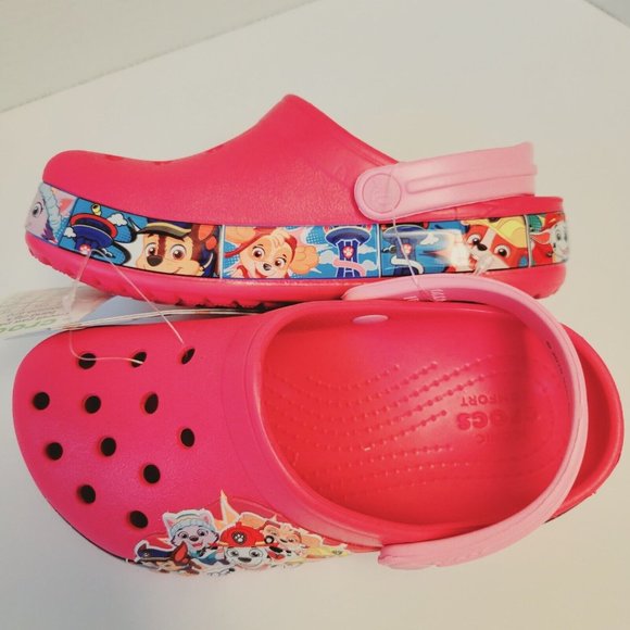 New Crocs Paw Patrol Kids Size C11 Pink Classic Clogs - Picture 4 of 11